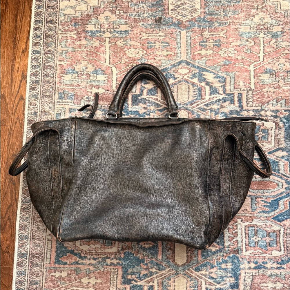 Free People Leslie Leather Tote Bag